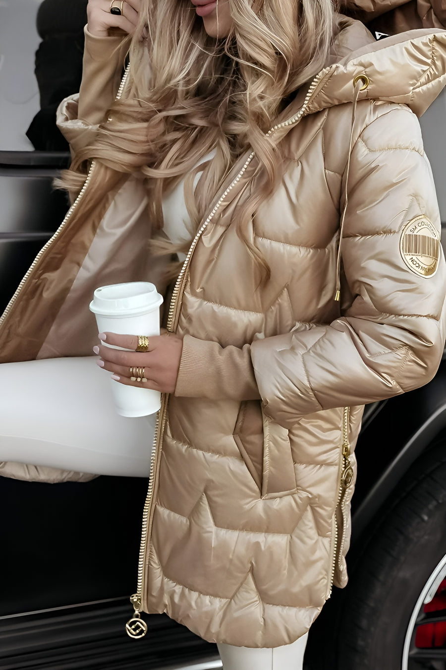 Aurelia | Elegant Hooded Coat